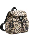 Bimba Y Lola Medium Leopard-print Backpack In Neutrals