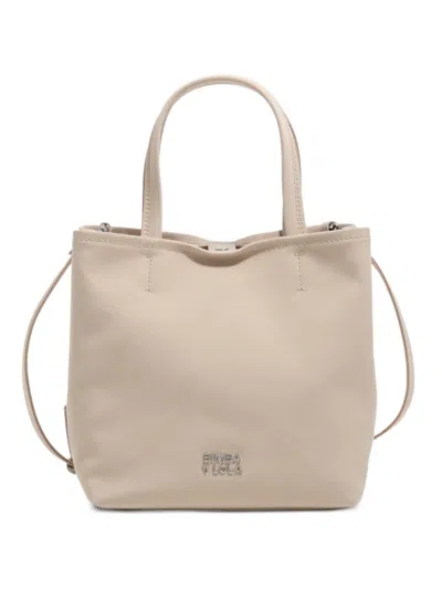 Bimba Y Lola Medium Logo-detail Tote Bag In Neutral