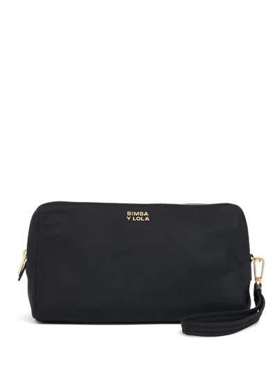 Bimba Y Lola Medium Logo-lettering Makeup Bag