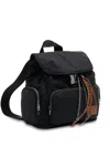 Bimba Y Lola Medium Logo-patch Backpack In Black