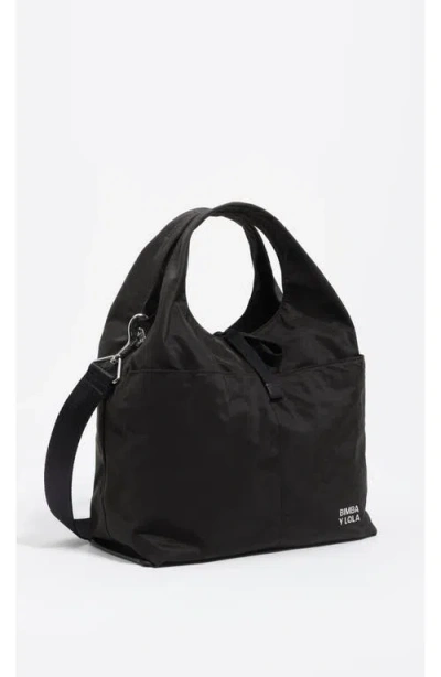Bimba Y Lola Medium Nylon Paper Bag In Black