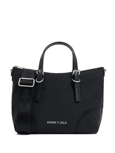 Bimba Y Lola Logo-lettering Tote Bag In Black