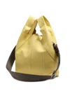Bimba Y Lola Medium Paper Leather Tote Bag In Yellow