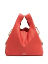Bimba Y Lola Medium Paper Shoulder Bag In Red
