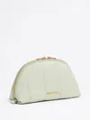 Bimba Y Lola Medium Quilted Make Up Bag In Green