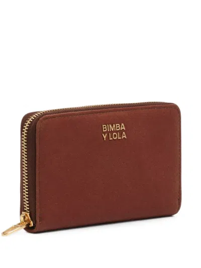 Bimba Y Lola Medium Rust Coated Wallet In Pattern