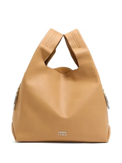 Bimba Y Lola Medium Sahara Tote Bag In Brown