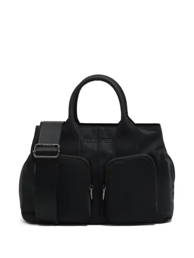 Bimba Y Lola Medium Utility-pocket Tote Bag In Black