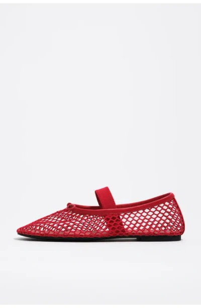 Bimba Y Lola Mesh Ballerina In Red