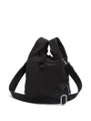 Bimba Y Lola Mesh-panel Drawstring Tote Bag In Black