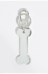 Bimba Y Lola Engraved Bone-shaped Keyring In Multi