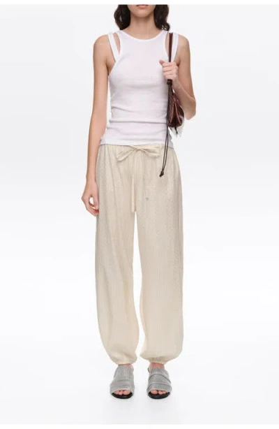 Bimba Y Lola Metallic Polka Dot Harem Trousers In Multi
