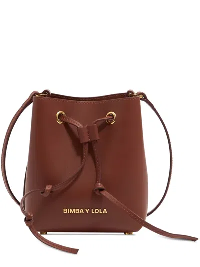 Bimba Y Lola Mini Chihuahua Bucket Bag In Brown