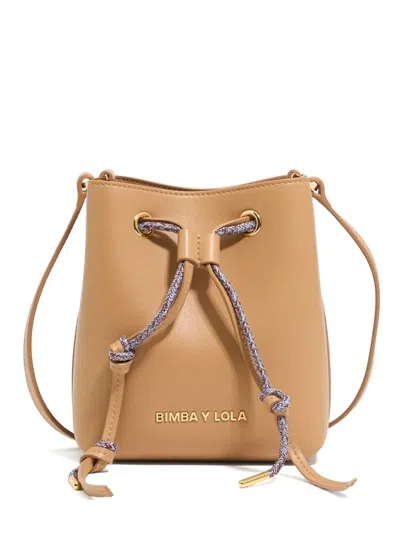 Bimba Y Lola Mini Chihuahua Bucket Bag In Neutrals