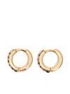 Bimba Y Lola Mini Hoop Earrings With Crystal In Gold