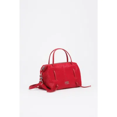 Bimba Y Lola Mini Lava Fur Lolita Bag In Red