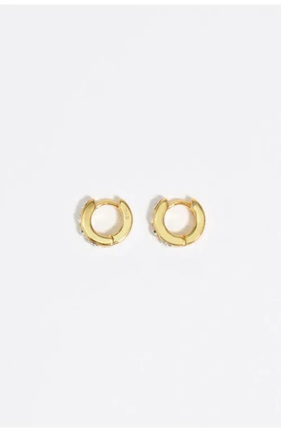 BIMBA Y LOLA BIMBA Y LOLA MINI HOOP EARRINGS WITH CRYSTALS