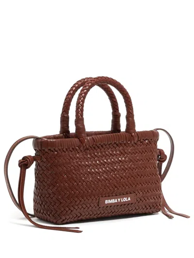 BIMBA Y LOLA MINI INTERWOVEN TOTE BAG