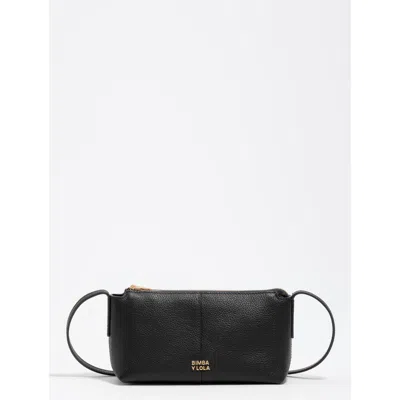 Bimba Y Lola Zip Leather Mini Bag In Black