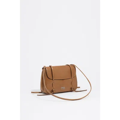 Bimba Y Lola Mini Leather Flap Lolita Bag In Brown