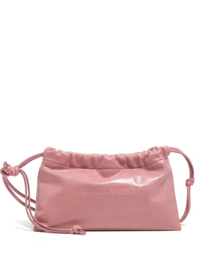 Bimba Y Lola Mini Logo-embossed Drawstring Mini Bag In Pink
