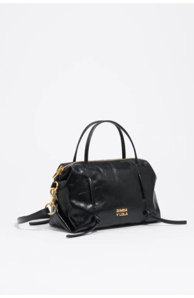 Bimba Y Lola Mini Lolita Leather Bag In Black