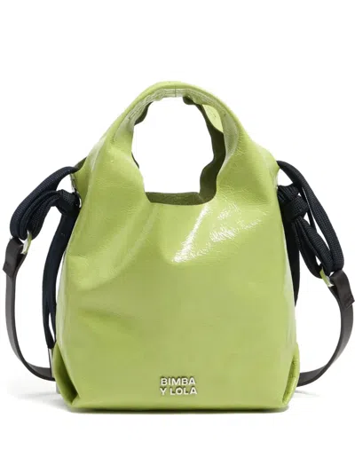 Bimba Y Lola Mini Paper Crossbody Bag In Green