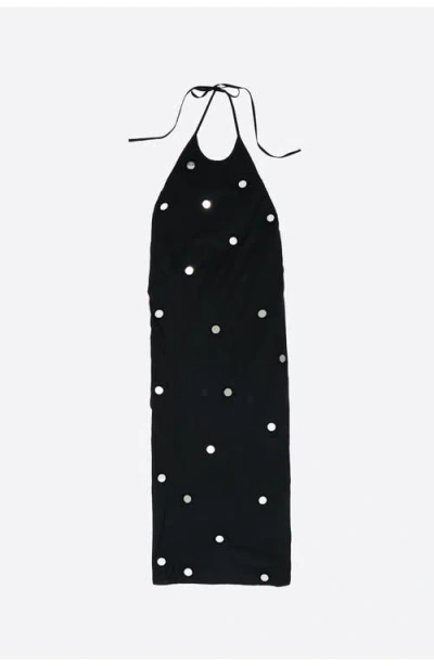 Bimba Y Lola Mirrored Halter-neck Sarong Dress In Multi