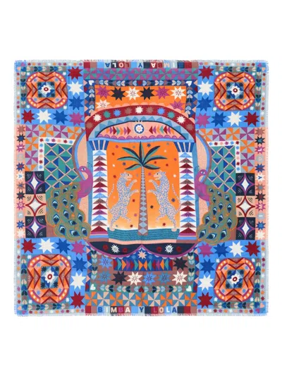 Bimba Y Lola Mix-print Shawl In Multi