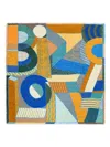 Bimba Y Lola Mix-print Shawl In Yellow
