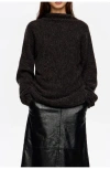 Bimba Y Lola Mohair High Neck Sweater In Gray