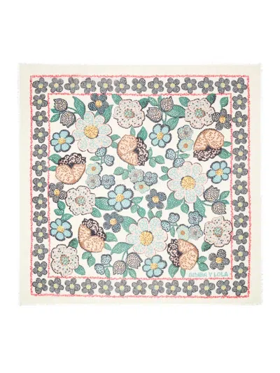 Bimba Y Lola Mosaic-floral Scarf In Multi