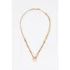 Bimba Y Lola Multi-chain Necklace With Logo In Gold