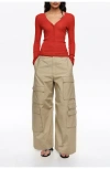 Bimba Y Lola Multi-pocket Trousers In Neutral