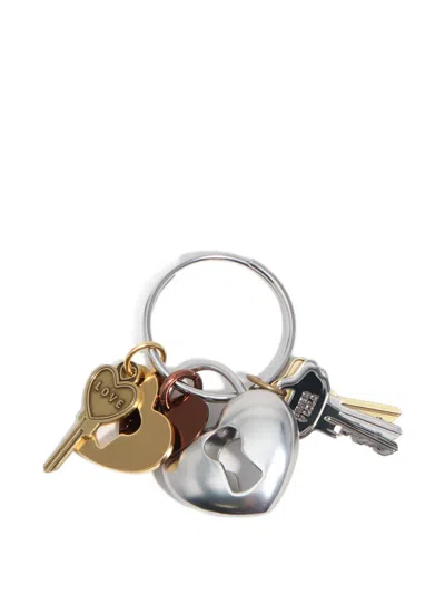 Bimba Y Lola Multi-charm Keyring In Metallic