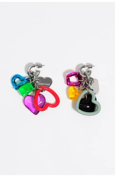Bimba Y Lola Multicolor Hearts Earrings