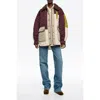 Bimba Y Lola Multicolor Patchwork Padded Jacket In Burgundy
