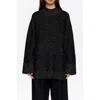 Bimba Y Lola Neps Side Slits Sweater In Black