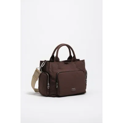 Bimba Y Lola Large Pocket Cross Body Bag In Brown