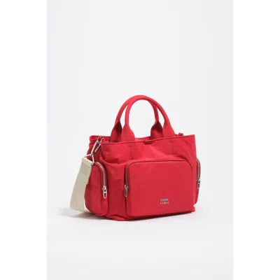 Bimba Y Lola Large Pocket Cross Body Bag In Red