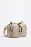 Bimba Y Lola Nylon Pocket Bucket Bag In Neutral