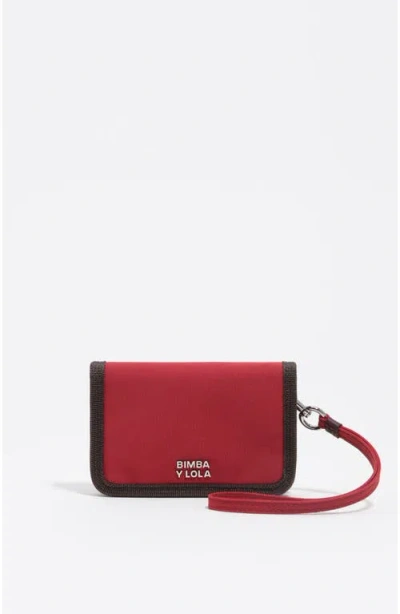 Bimba Y Lola Nylon Purse In Red