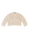 Bimba Y Lola Open-knit Cropped Cardigan