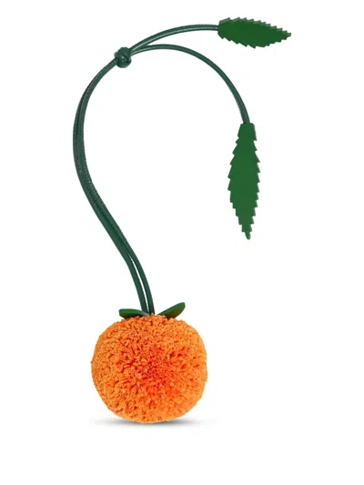 Bimba Y Lola Orange-motif Bag Charm