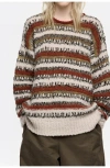 Bimba Y Lola Oversize Multistripe Sweater In Multi