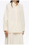 Bimba Y Lola Oversize Stitching Shirt In White