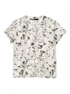Bimba Y Lola Paint-splatter Short-sleeve T-shirt In Neutral
