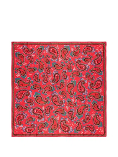 Bimba Y Lola Paisley Patterned Scarf In Red