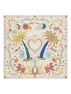 Bimba Y Lola Palm Tree Scarf In Neutrals