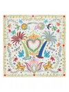 Bimba Y Lola Palm Tree Scarf In White
